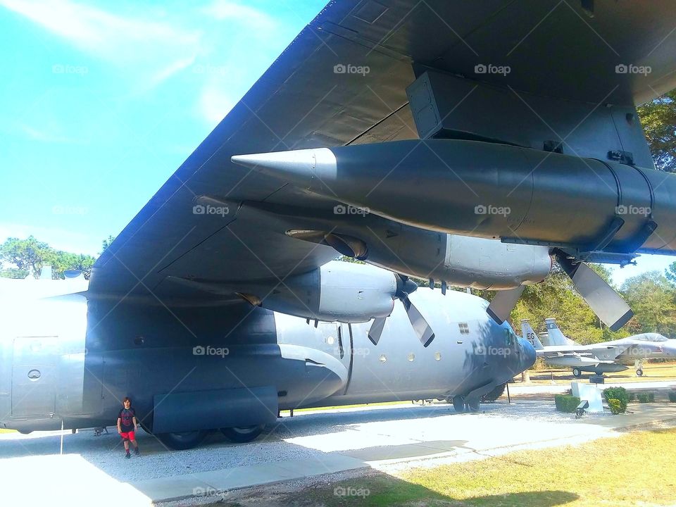 Eglin air force base Niceville Florida Sunday stroll around war machines 
guns and more bombs