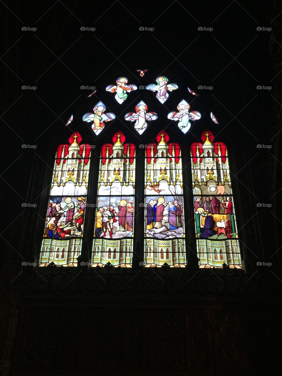 Stained Glass, Church, Religion, Cathedral, Window