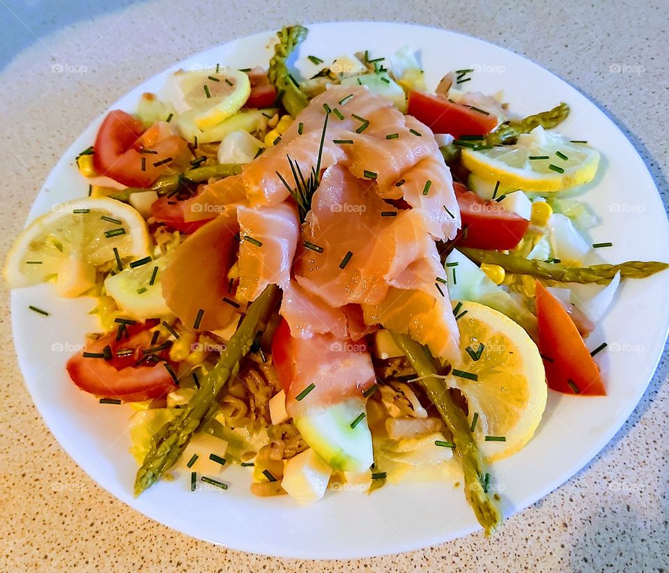 Salade saumon