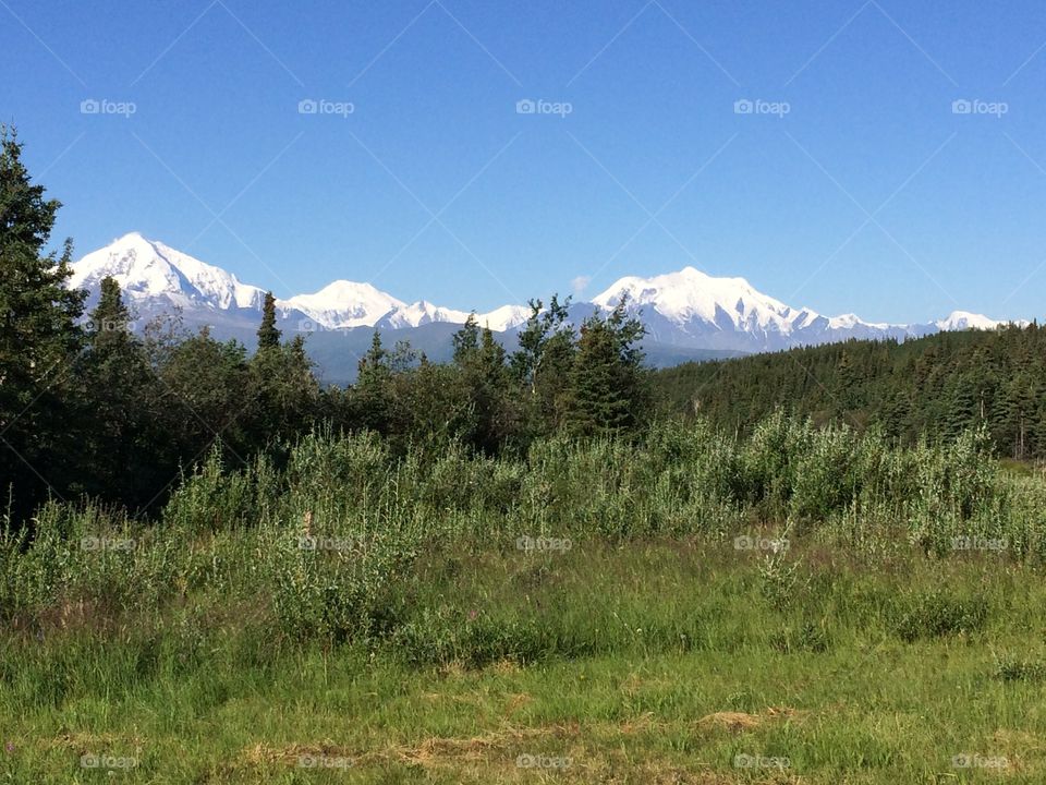 Mountain range in Alaska