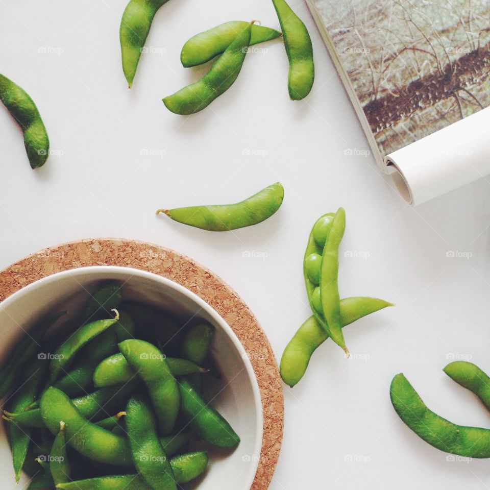 Green beans in bowl