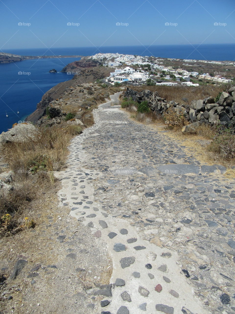 Caldera trail to oia 