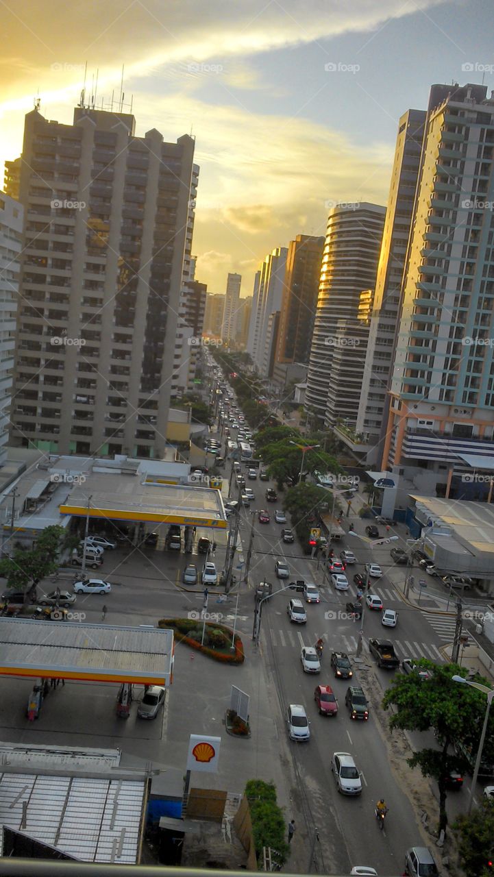 Beautiful urban view of the city of Fortaleza, Ceará, Brazil