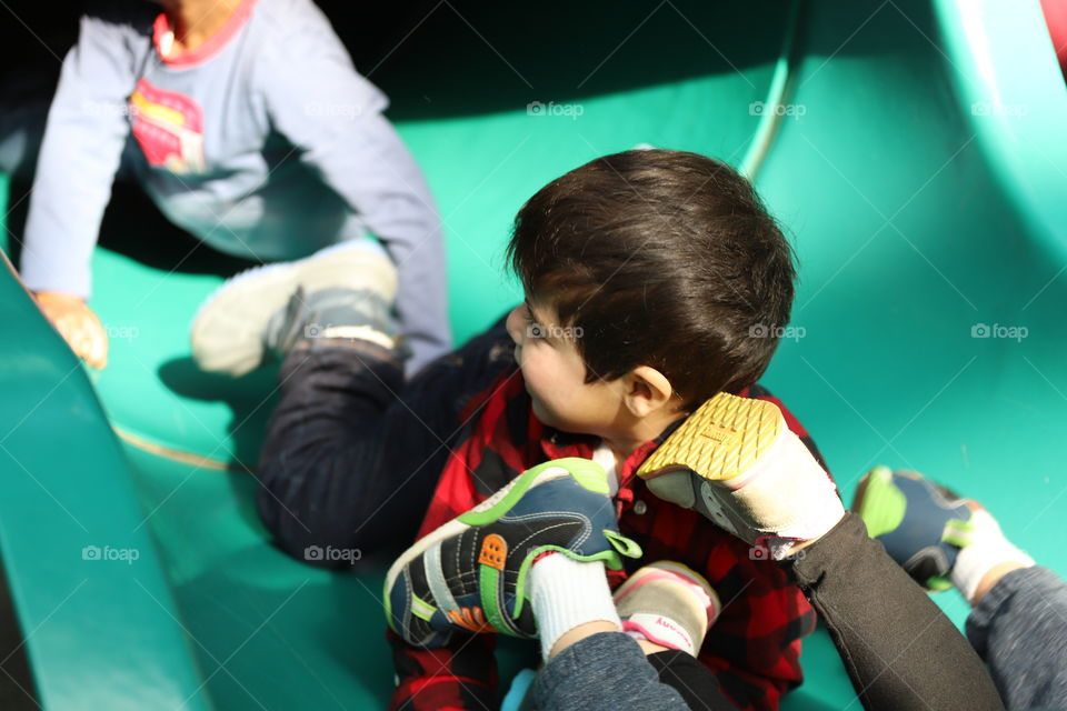 Children in slide