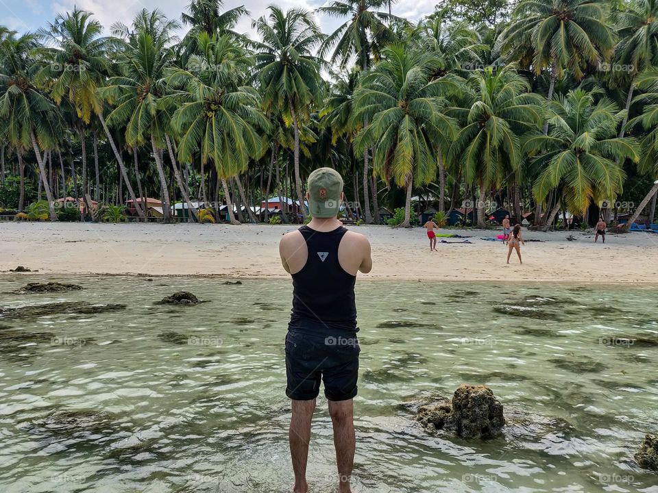 Standing on beach watching girls playing volleyball is another level feeling