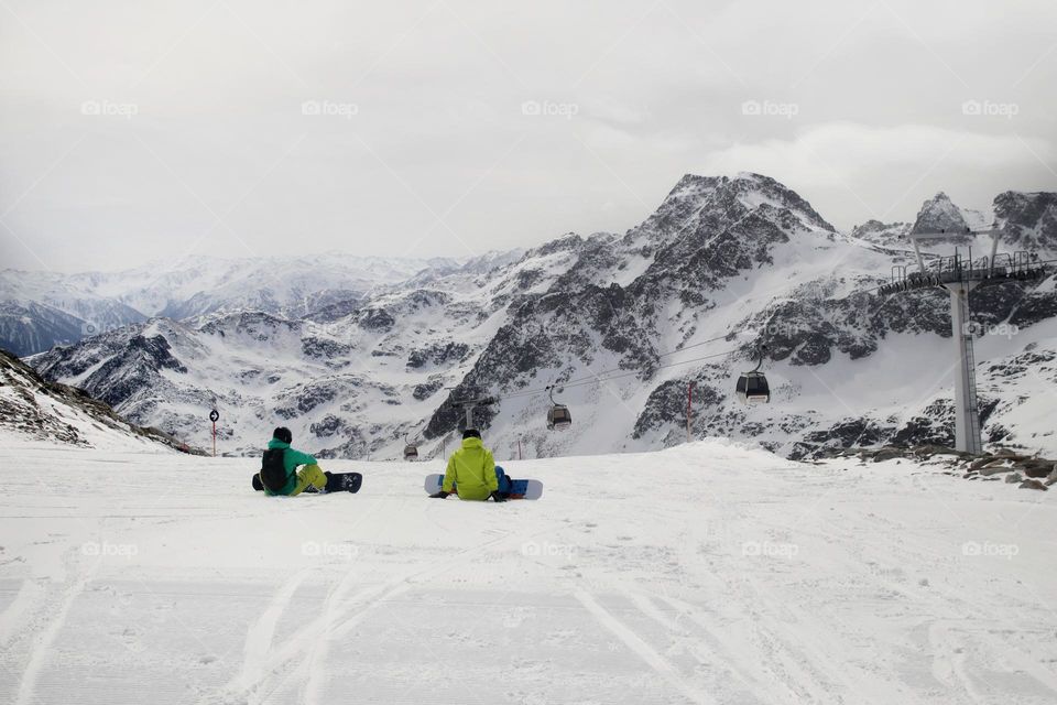 Enjoying the mountains vacation