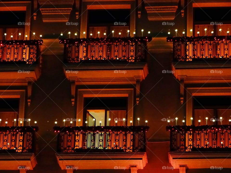 The light of the balconies