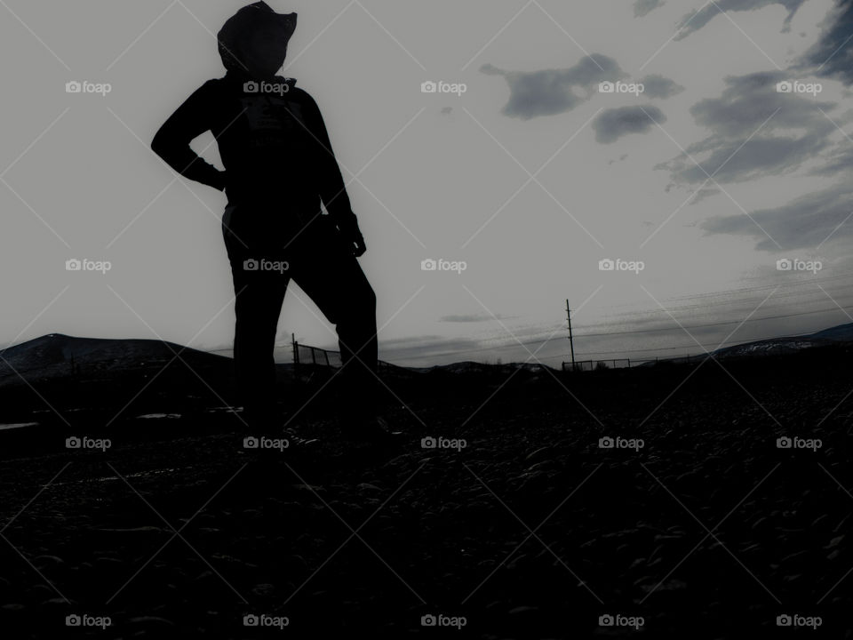 Cowgirl Silhouette 