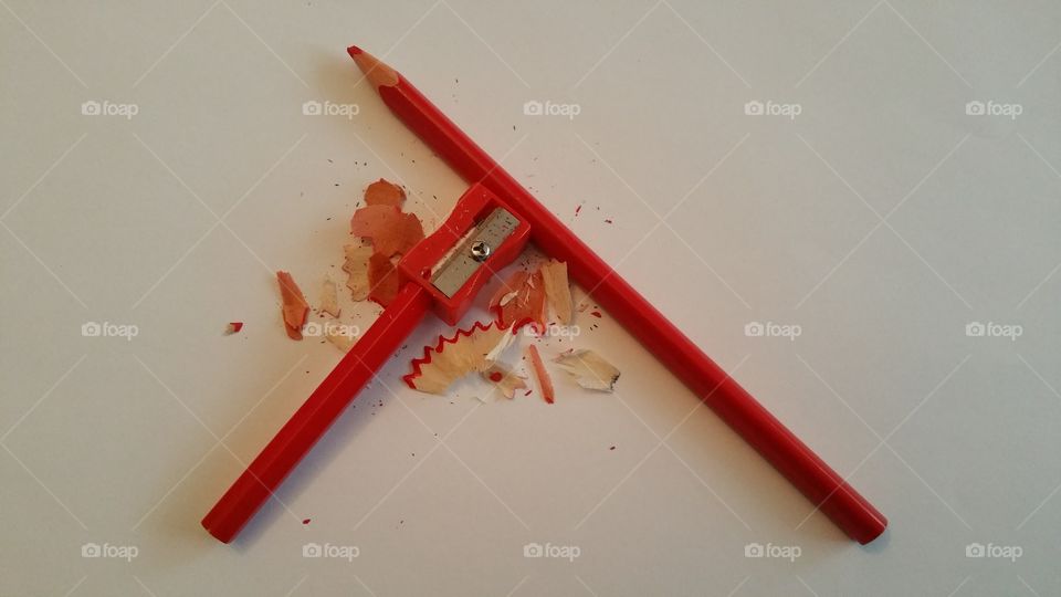 Pencil. Red pencil