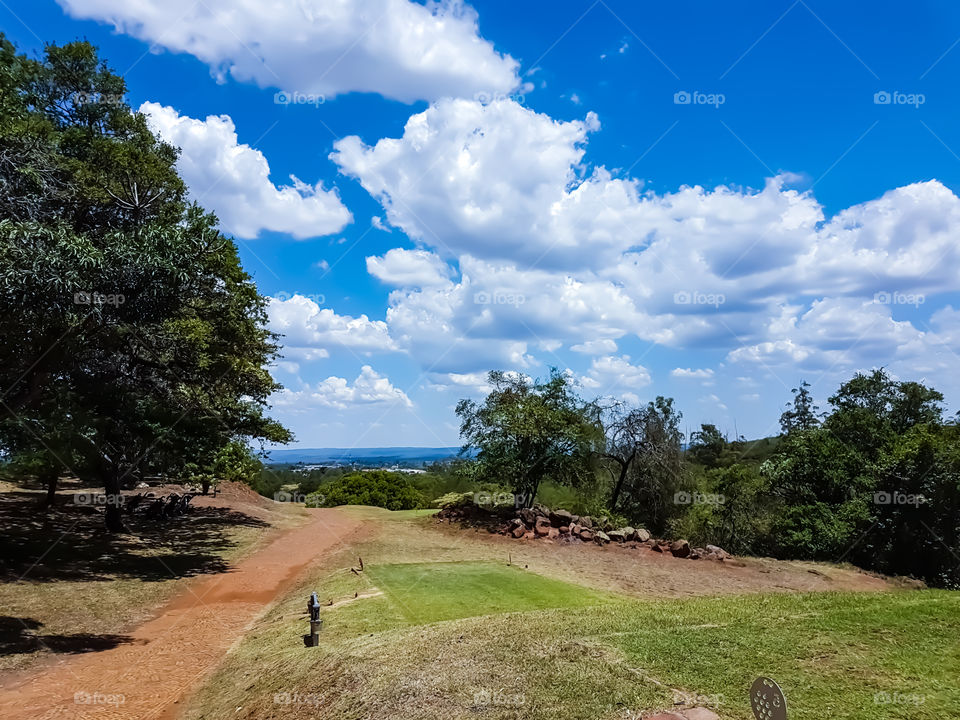 tee box at the local golf course