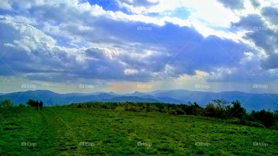 Beautiful, scenic mountain view.