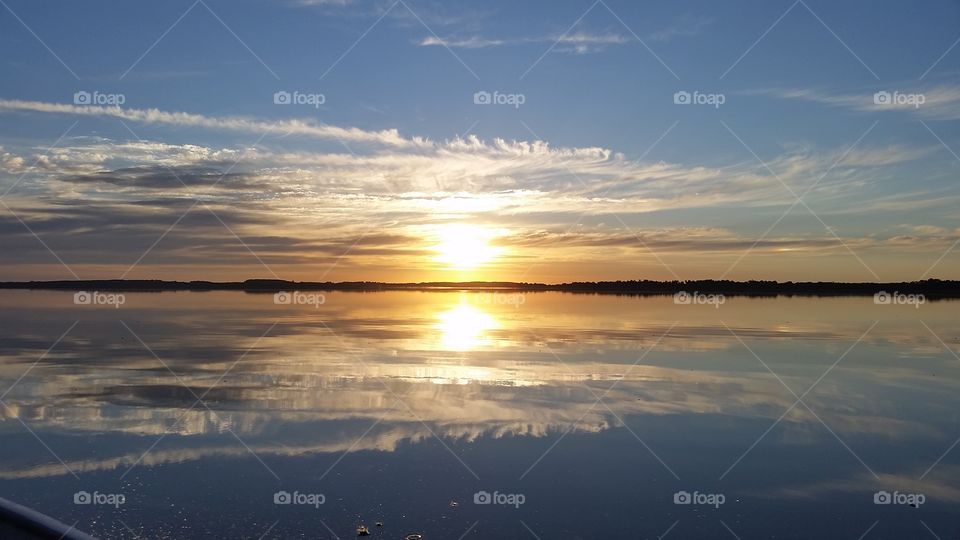 incredible sunsets reflecting off the water