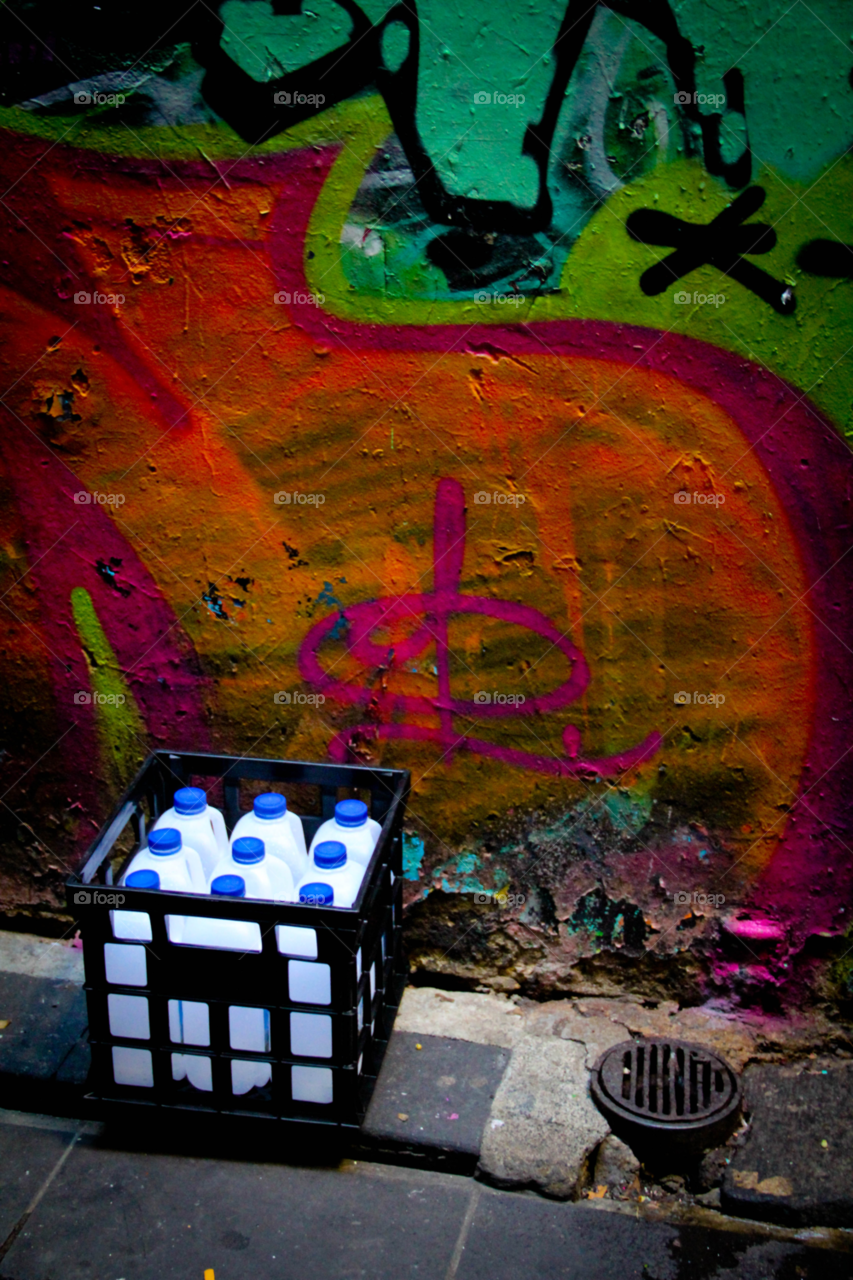 melbourne graffiti milk alley by brooklana
