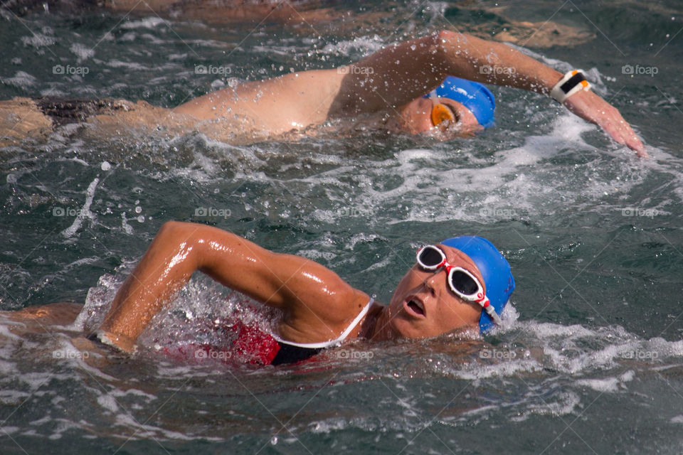 beach woman sports swimming by ventanamedia