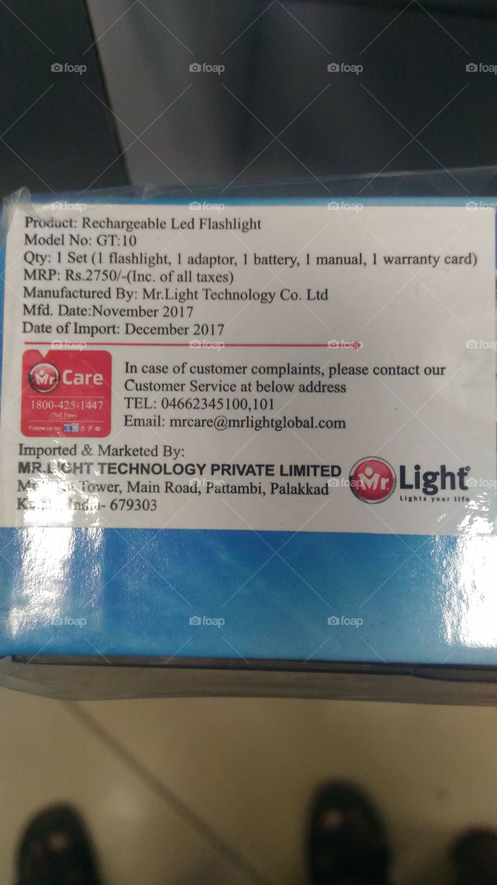 Mr Light torch lights