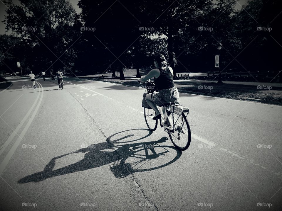 A fun activity at summer vacation. Keeping healthy.