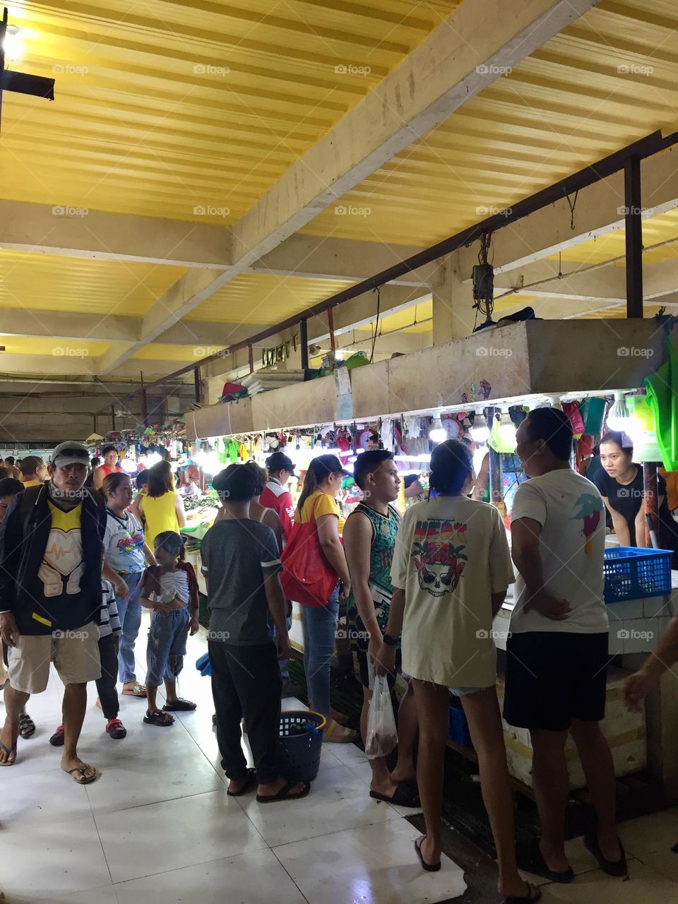 A crowded Public market 