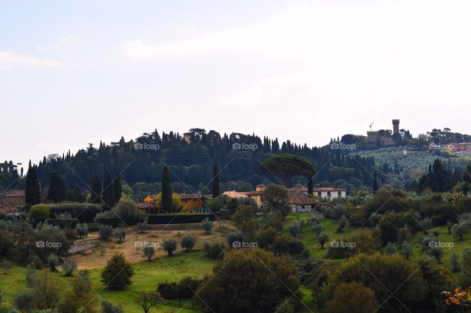 Scenic view of florence
