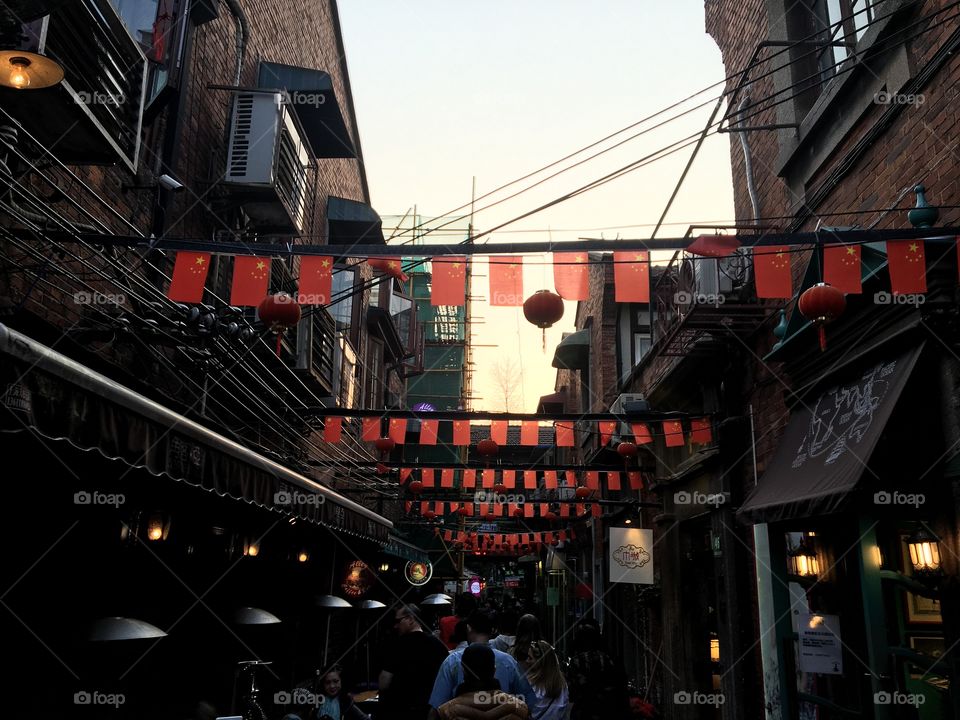 A busy street in Shanghai. Cities can have such charm.