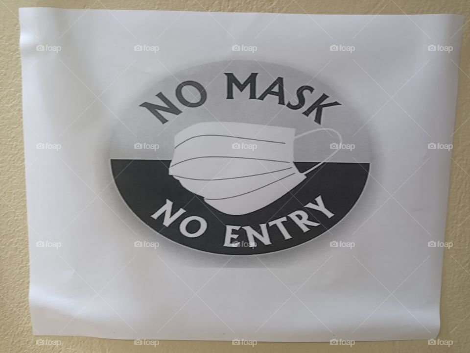 No Mask No Entry