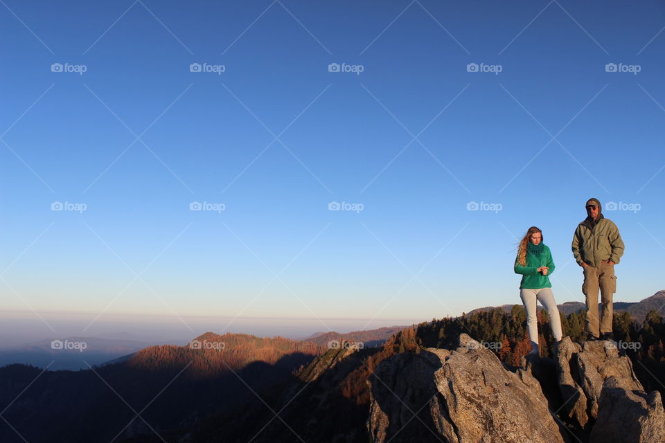 Sunrise in Sequoia National Park