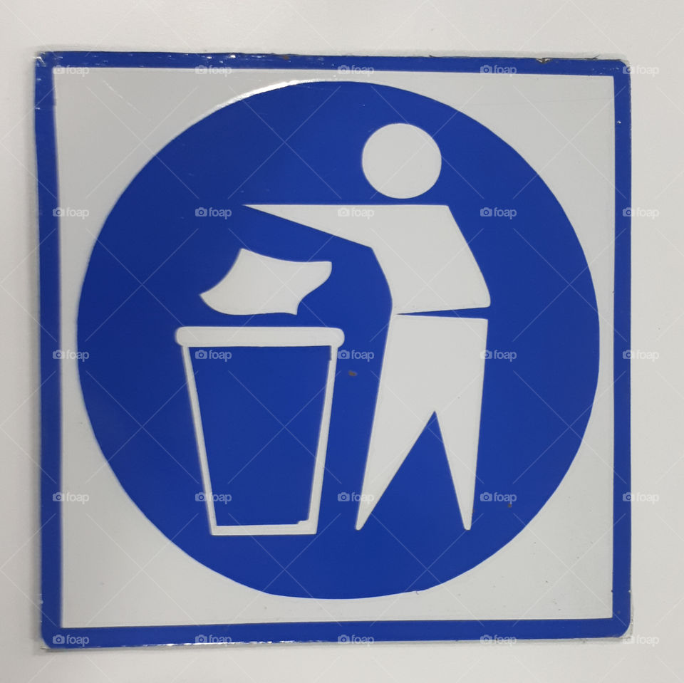 Sign board - Waste bin