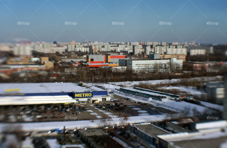 Moscow industrial view