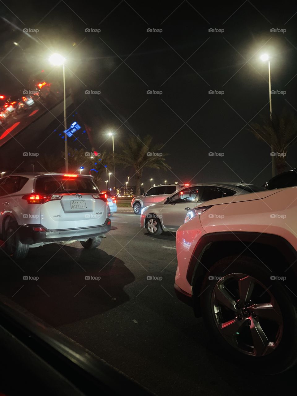 Street view in Jeddah at night 