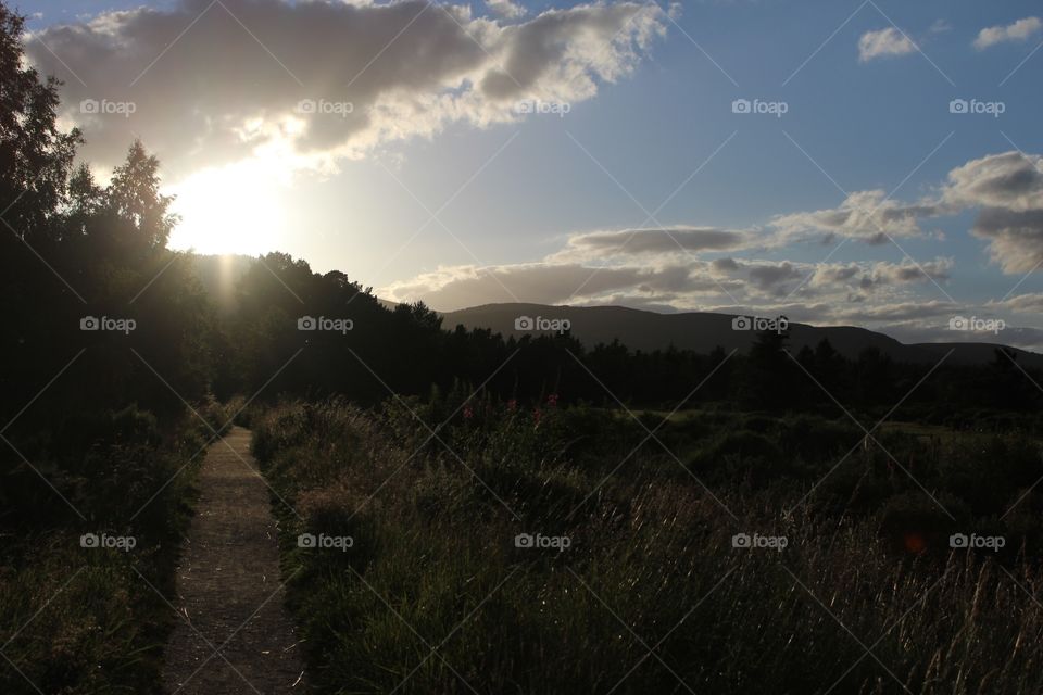 Sunset, Landscape, Dawn, Sky, No Person