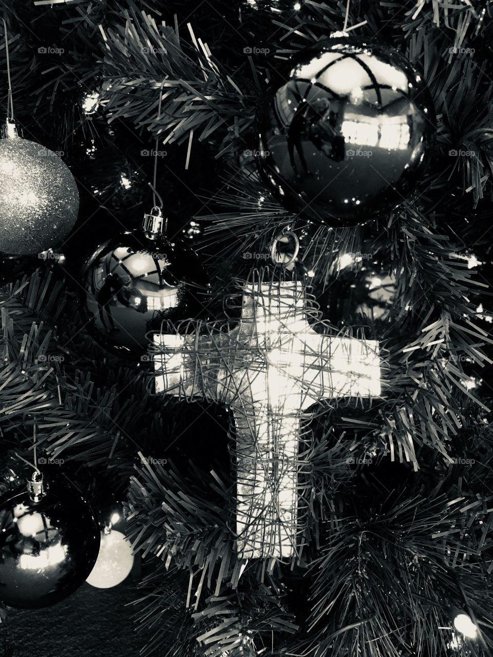 Ornaments in black and white