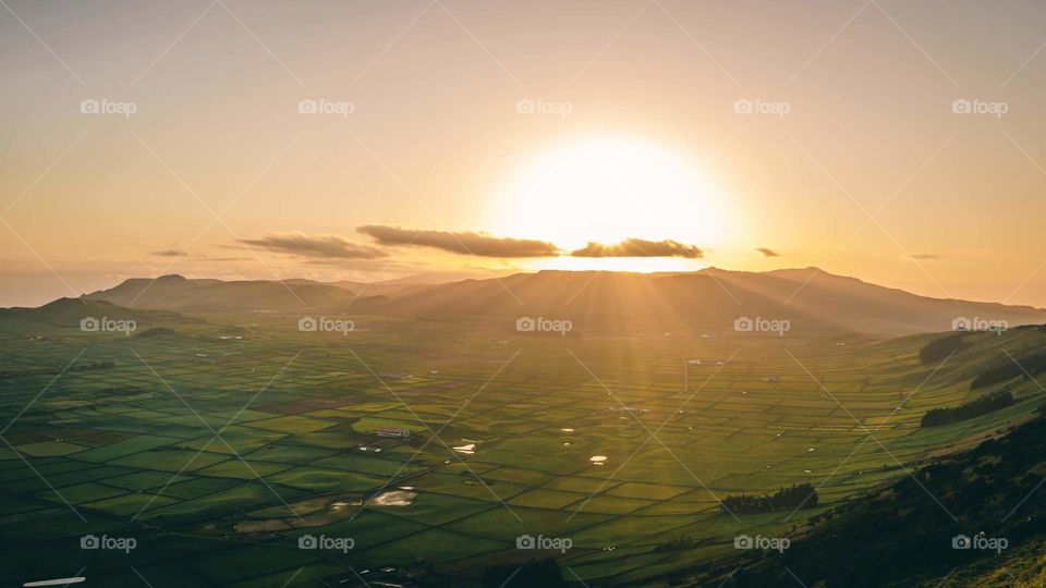 Beautiful view from the Azores Islands. Perfect for new tourists.