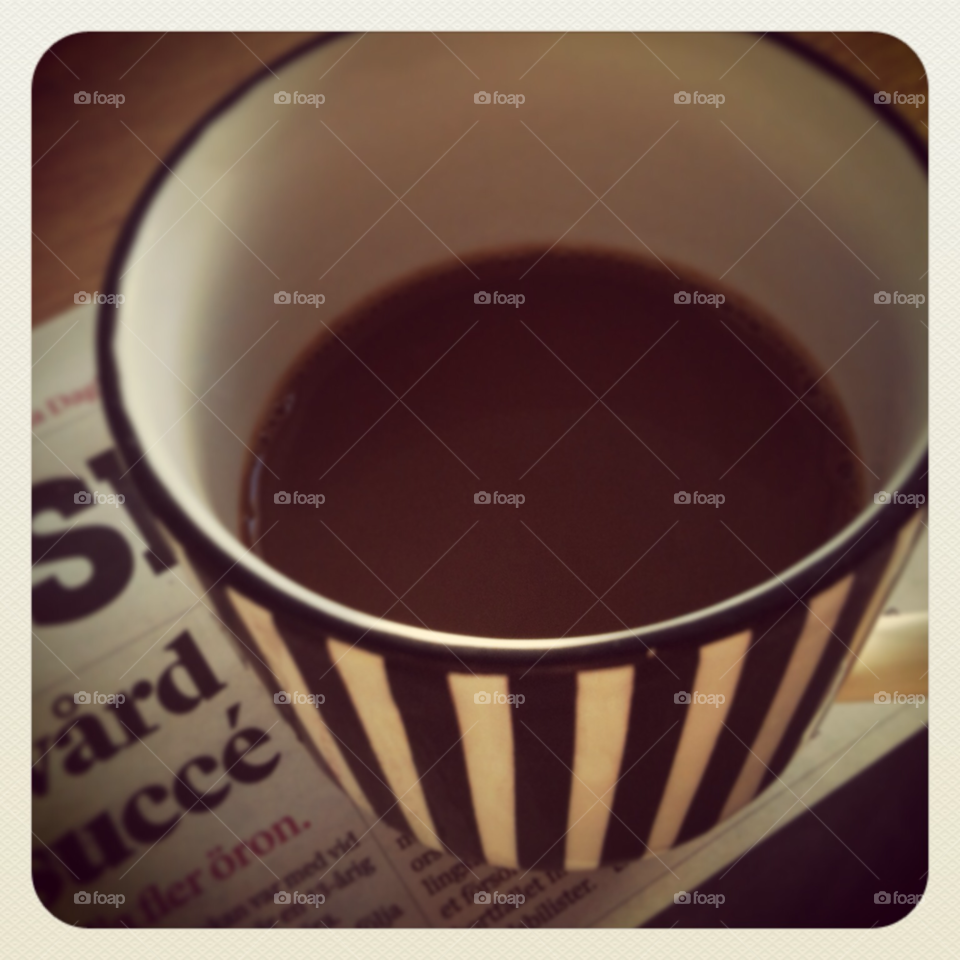 coffee morning stripes newspaper by Bizze