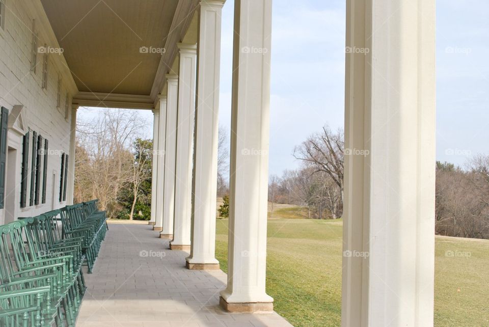 Mt . Vernon porch columns