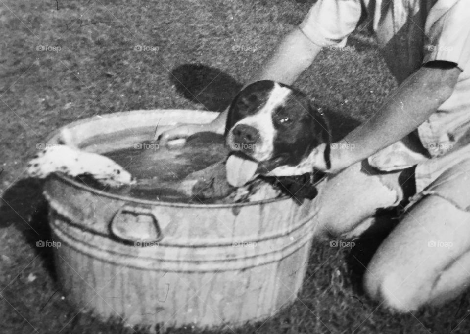 Johnny relaxing after a hard day of hunting