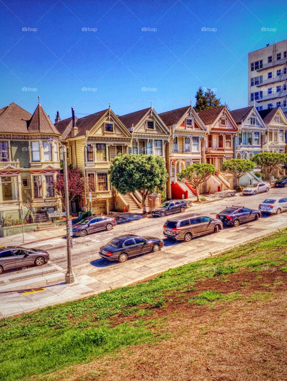 Colorful residential building