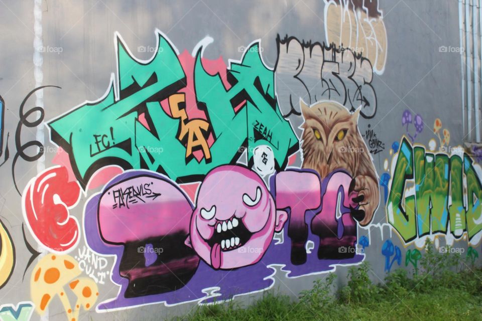 Graffiti like that is the meaning of colored paint scribbles engraved on every wall and it gives another feel of an infinite masterpiece.