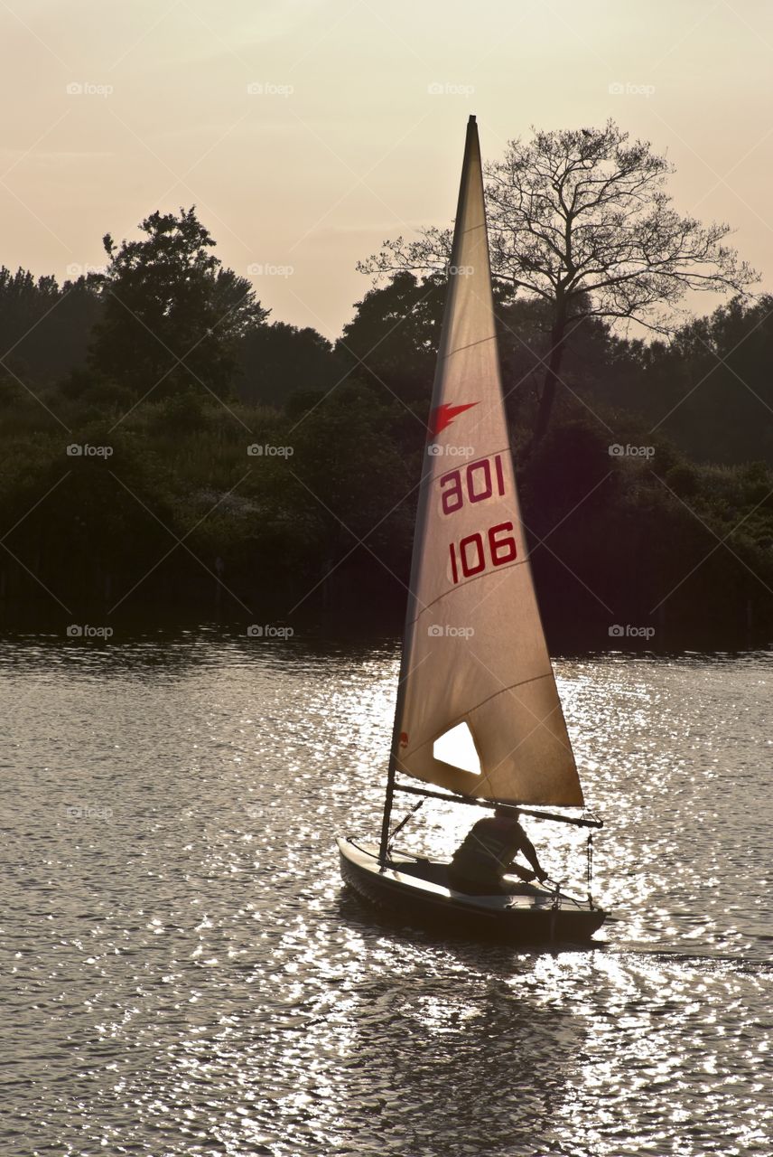 Sailing. Boat