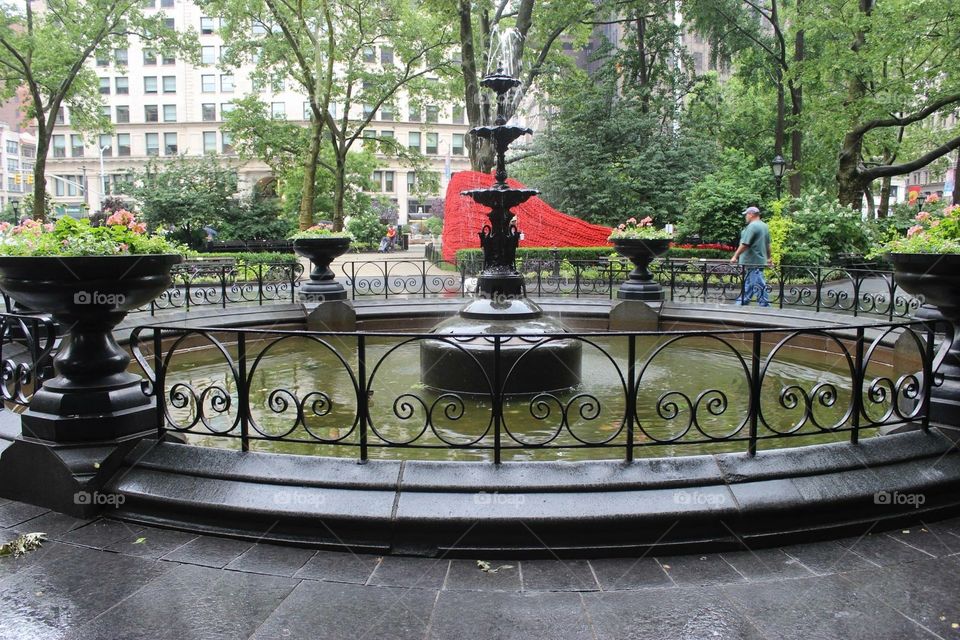 NYC fountain 