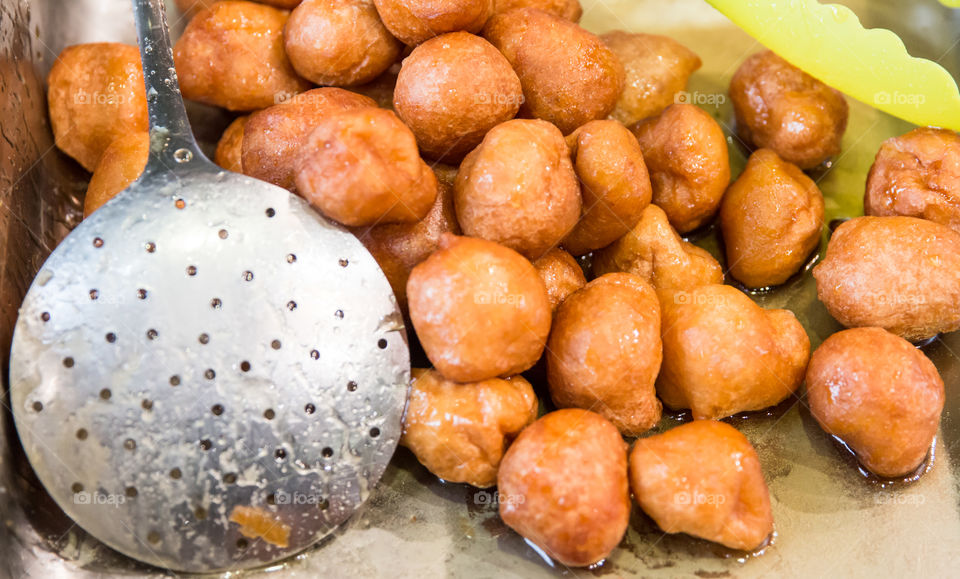 Close-up of a fried food