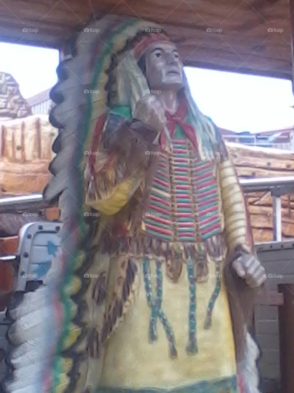 Indian Chief at the Fair