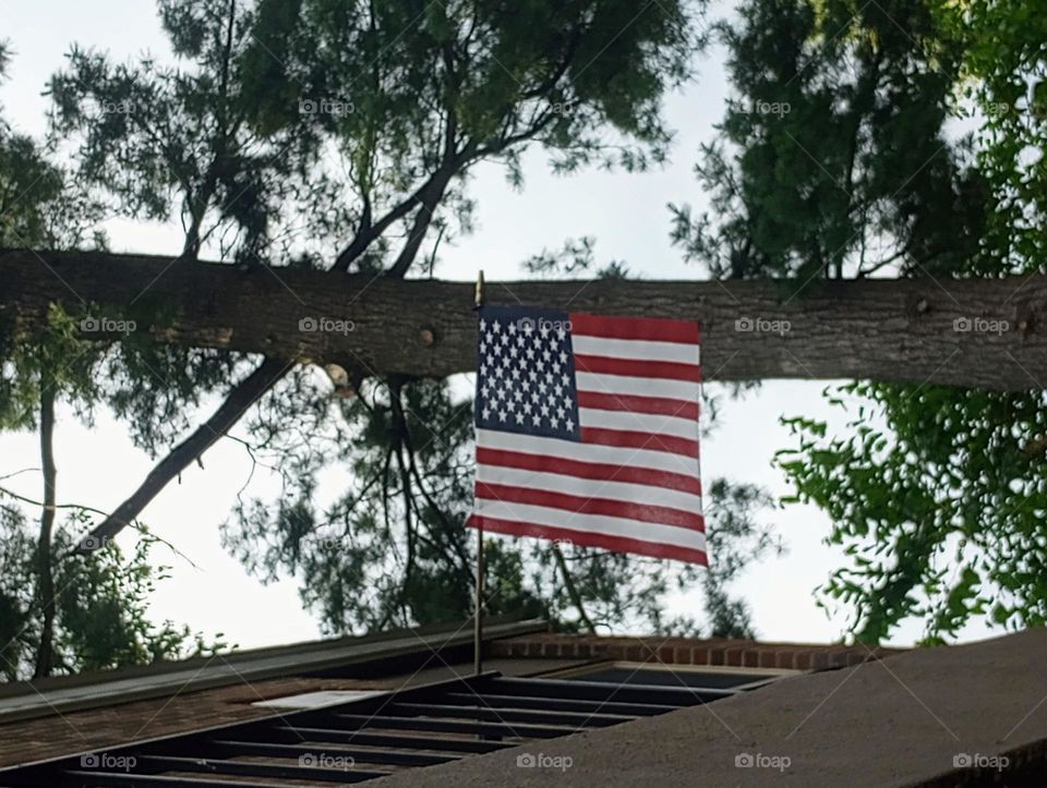 Flag from Porch