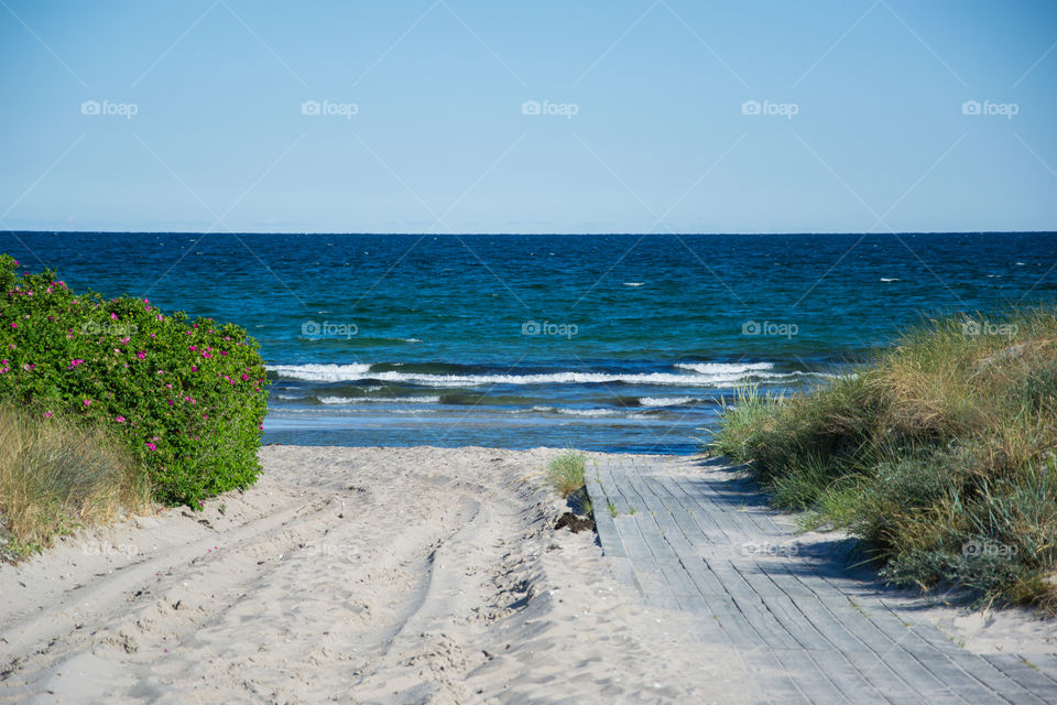 Höllviken beach in Sweden.