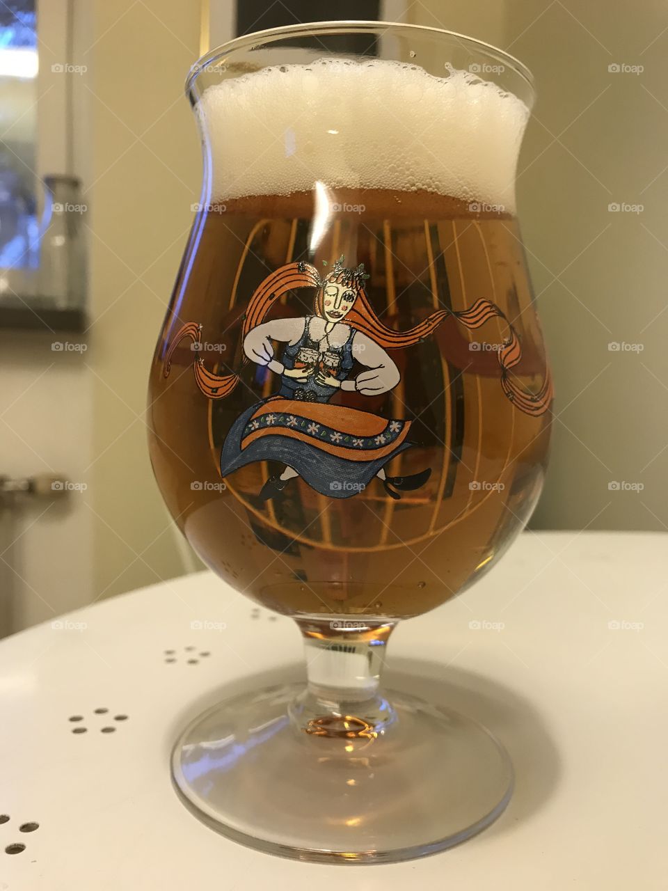 Fancy glass of beer