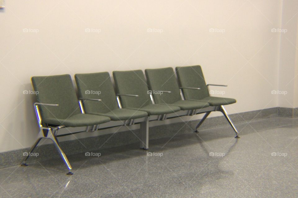 Empty Chairs at The Airport During Covid-19 Pandemic