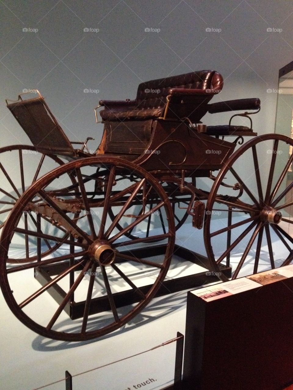 Antique horse drawn sulky wagon