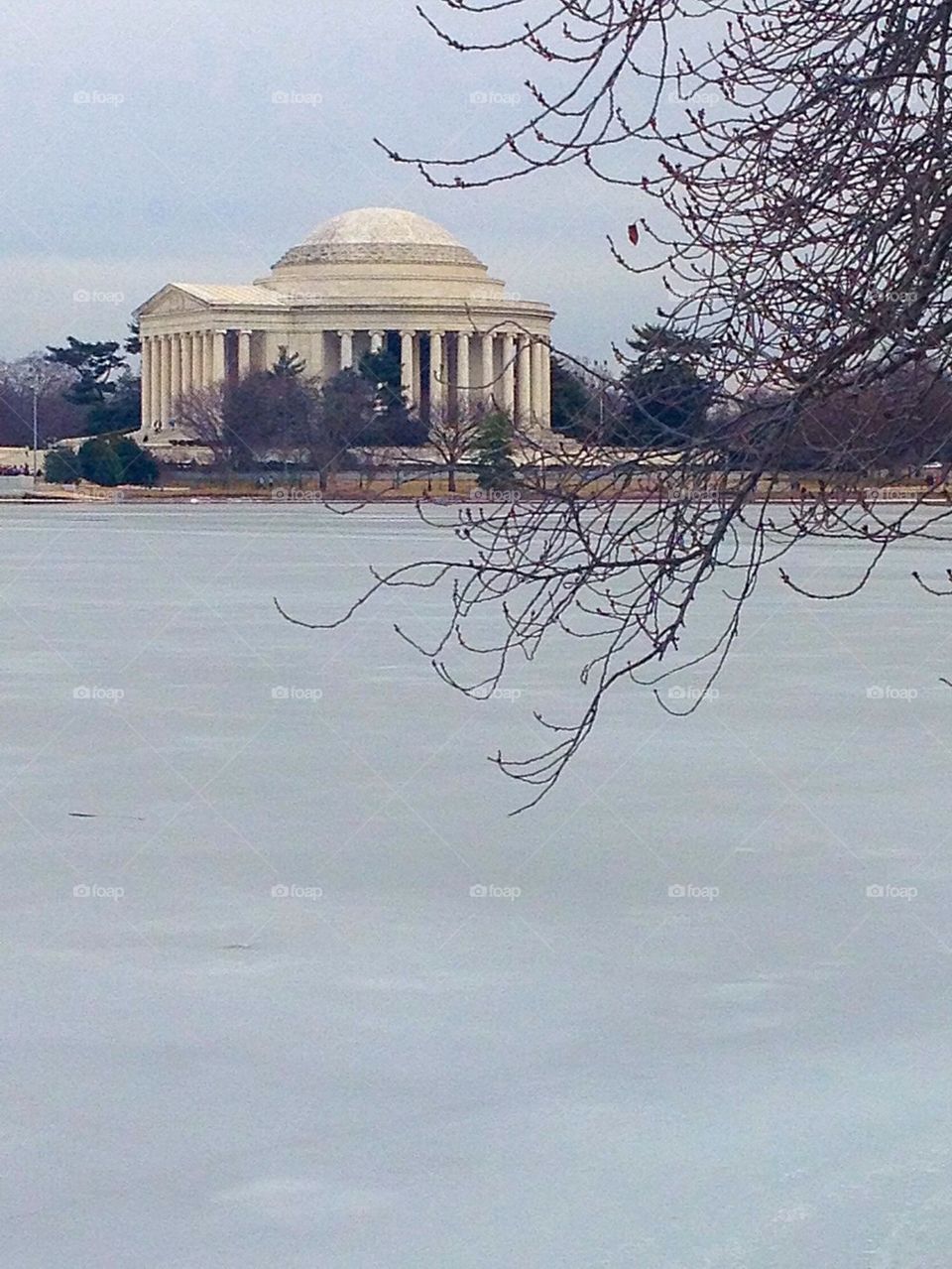 Winter Jefferson Memorial