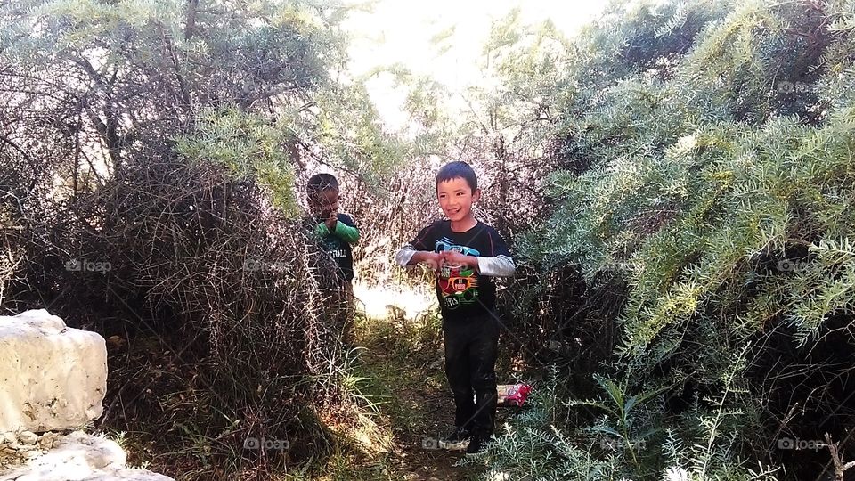 Funny kiddos on holidays...in Ladhak’s village side 