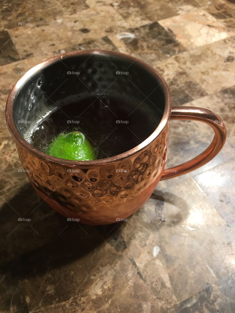 Pumpkin ginger lime mule