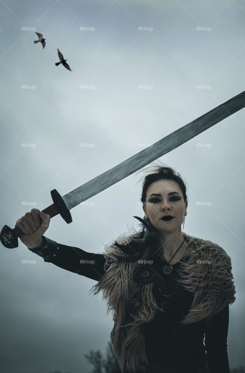 Viking girl warrior 