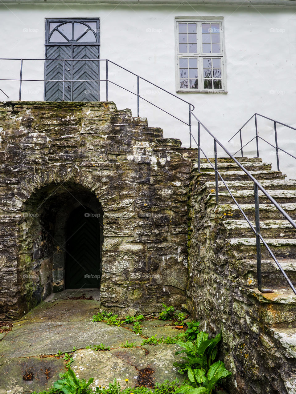 Old stony stairways. 